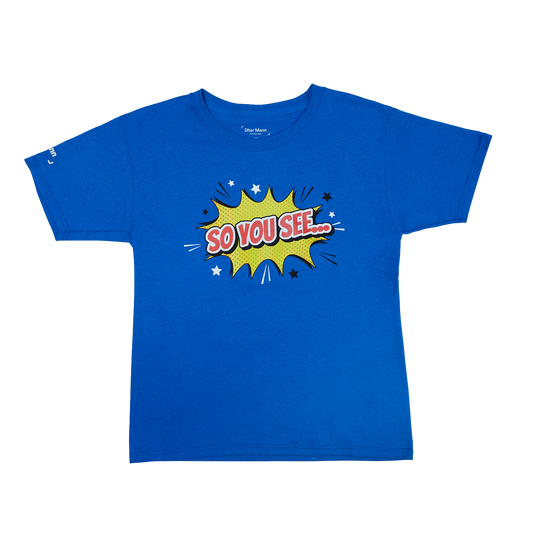 So You See... Pow YOUTH T-Shirt (Royal Blue)
