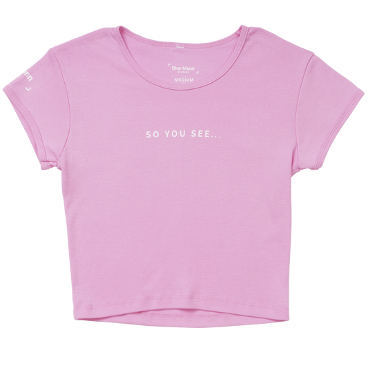 So You See... Crop Top (Pink)