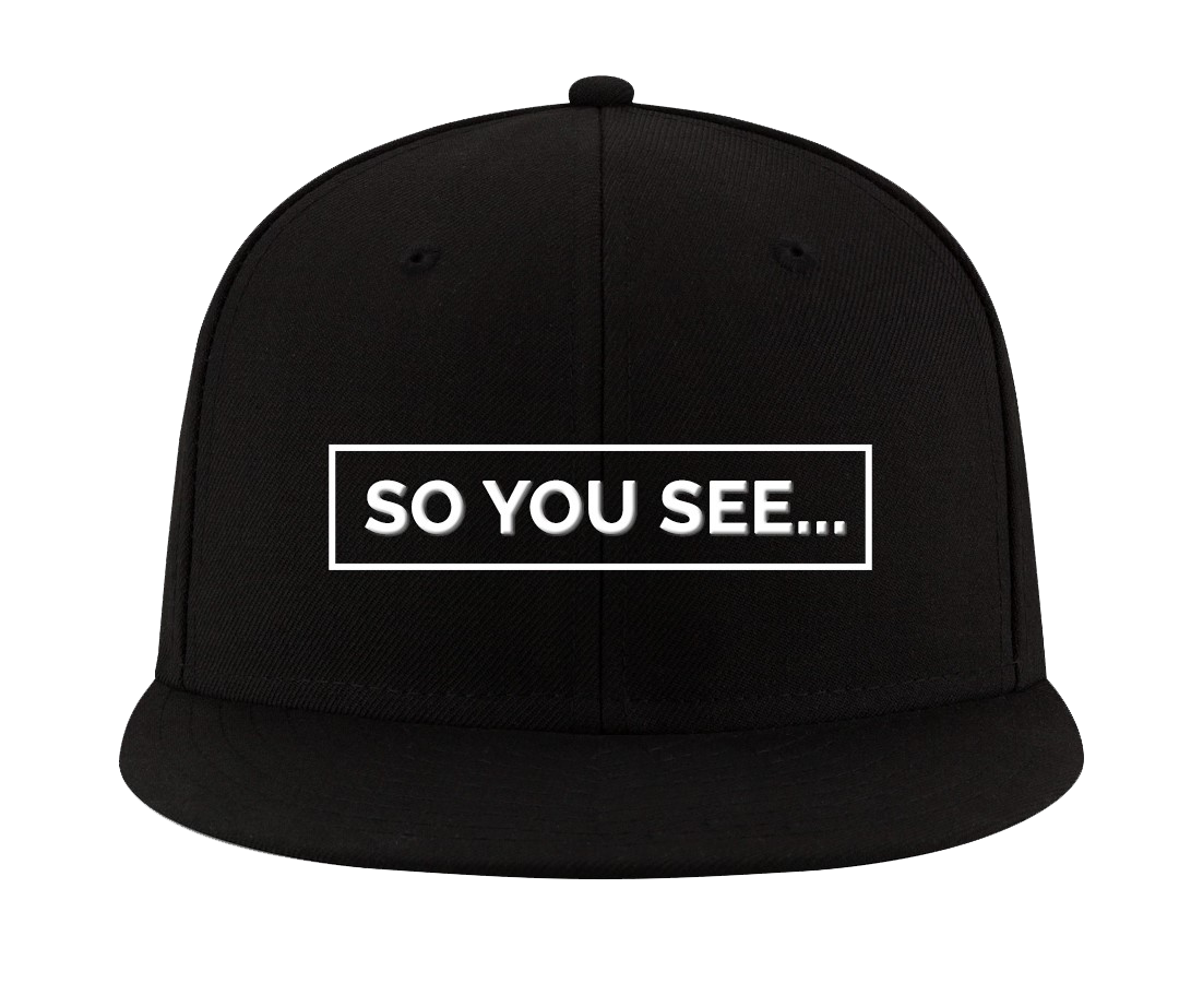 So You See... New Era Snapback Hat (Black)