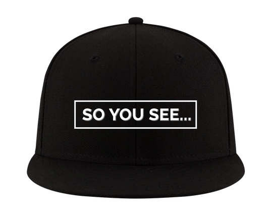 So You See... New Era Snapback Hat (Black)