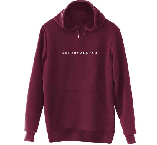 #DharMannFam YOUTH Hoodie (Maroon)