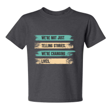 Load image into Gallery viewer, Changing Lives Two-Tone YOUTH T-Shirt (Grey)
