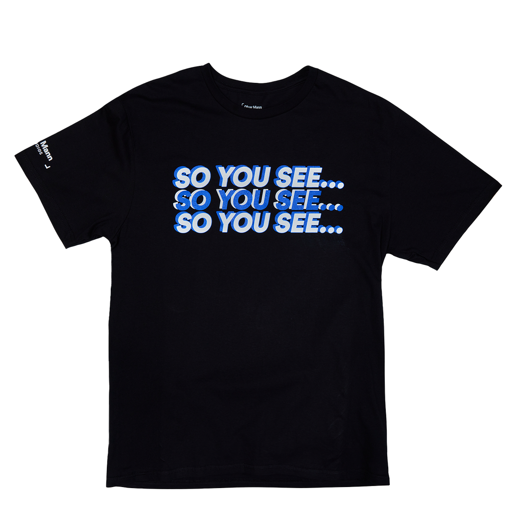 So You See... Tri-Color YOUTH T-Shirt (Black)