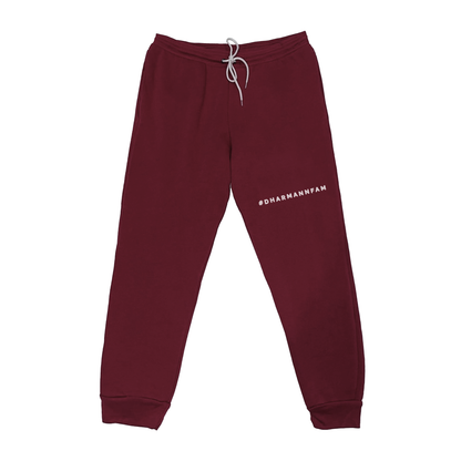 #DharMannFam Joggers (Maroon)