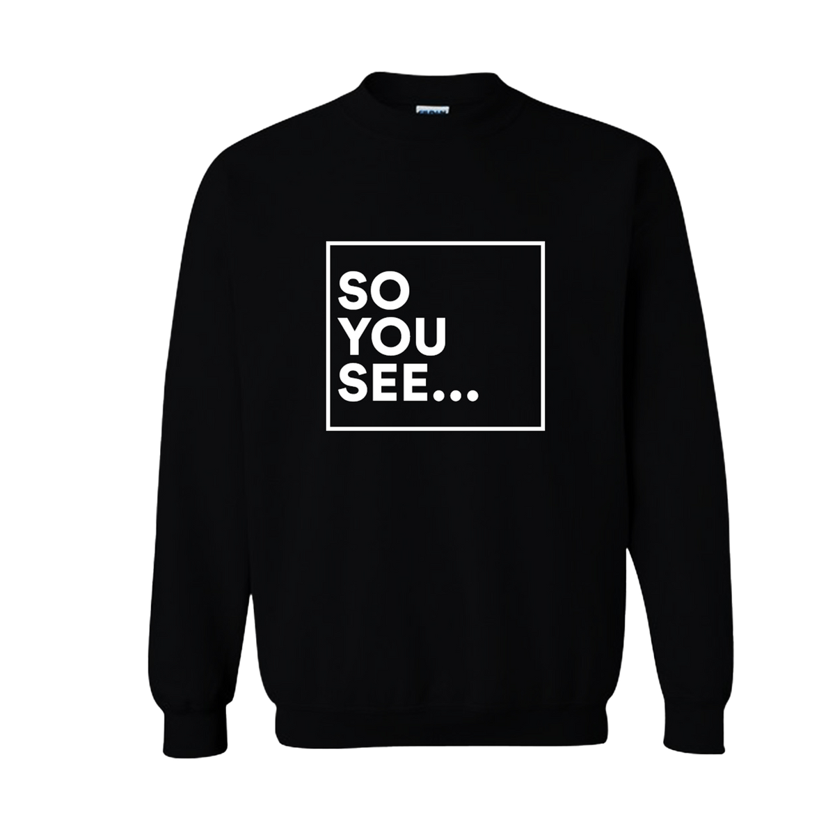 So You See Crewneck Black Dhar Mann Official Merch so-you-see-crewneck-black-dhar-mann-official-merch