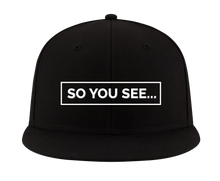 Load image into Gallery viewer, So You See... New Era Snapback Hat (Black)
