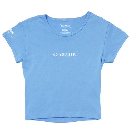 So You See... Crop Top (Baby Blue)