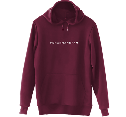 #DharMannFam YOUTH Hoodie (Maroon)
